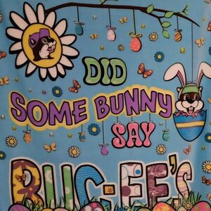 Buc-ee's Blue and Multicolor Throw Blanket